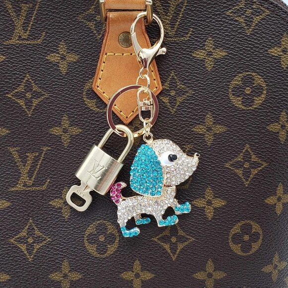 Authentic Louis Vuitton Lock & Key with unbranded Bagcharm, Keycharm, Keychain - Picture 2 of 6
